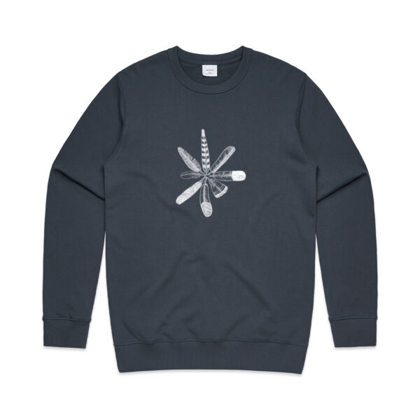 Circle of Feathers (white) Sweatshirt Thumbnail
