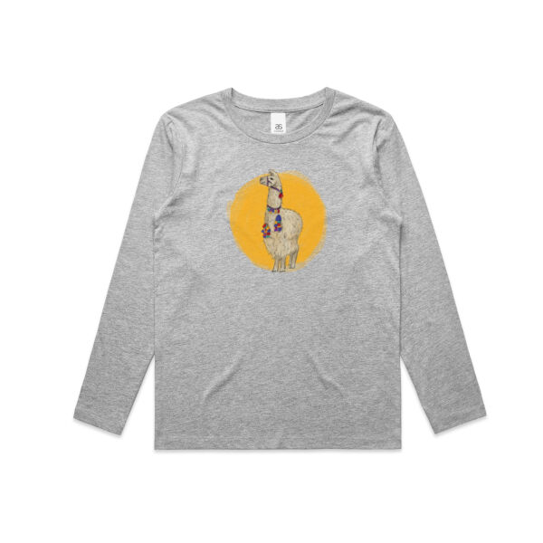 Golden Llama L/S Top for Kids Thumbnail