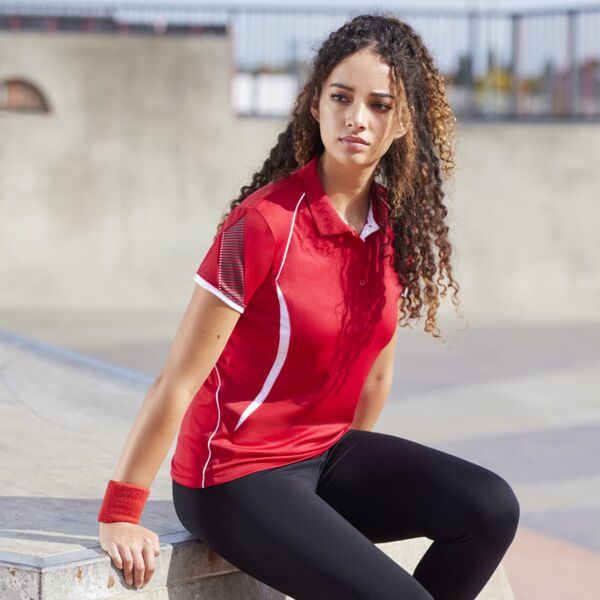 Biz Collection Womens Razor Short Sleeve Polo Thumbnail