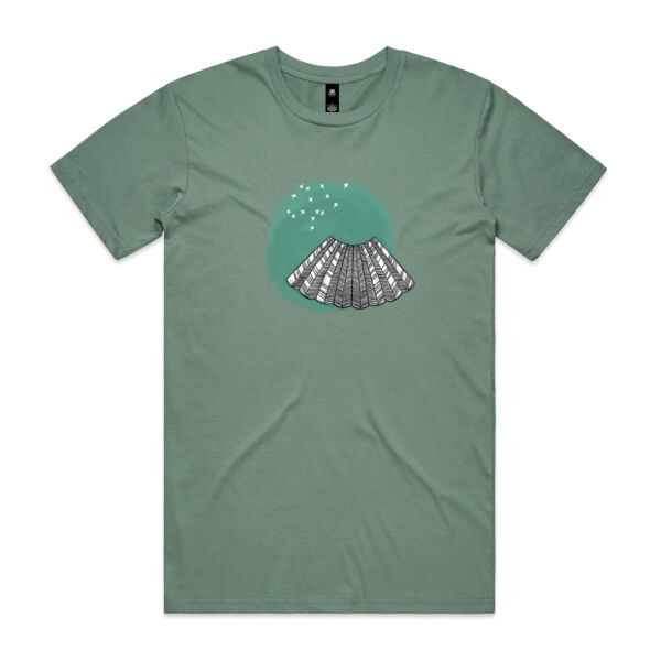 Fantail on Green Tee Thumbnail